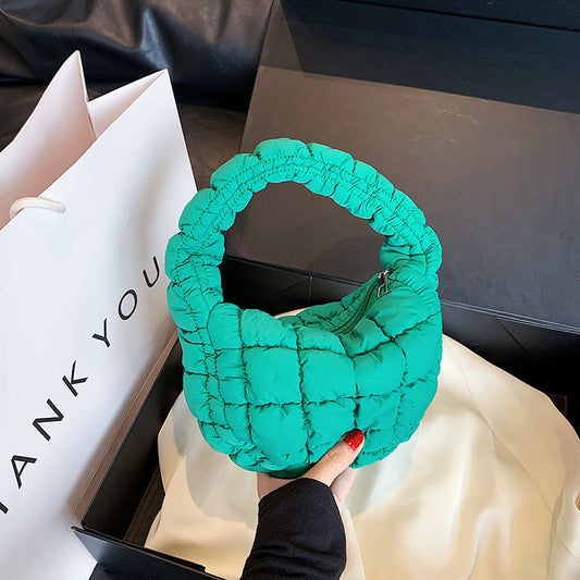 Chic pleated cloud bag: unique, spacious, and stylish A&S Collection