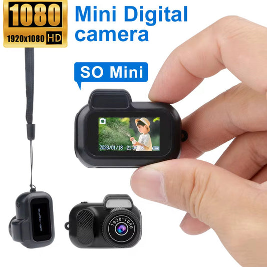 Retro Mini Camera With Screen Indoor Home Outdoor 1080p HD Portable Very Small Camera Video Support Holiday Gifts A&S Collection