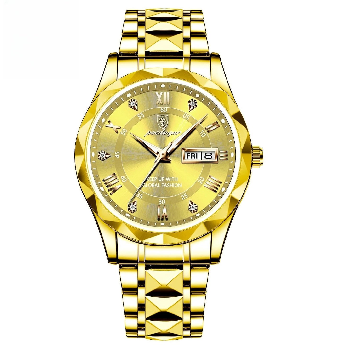 Men's Waterproof Double Calendar Luminous Quartz Watch A&S Collection