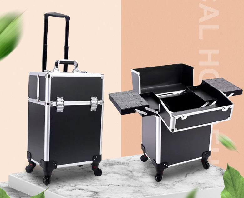 Large-capacity Make-up And Make-up Artist Trolley Storage Toolbox CJ