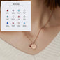 Personalized Name Engraving Necklace Birthstone Pendants Stackable Jewelry Birthday Gift For Women Mom Wife Daughter Friend A&S Collection