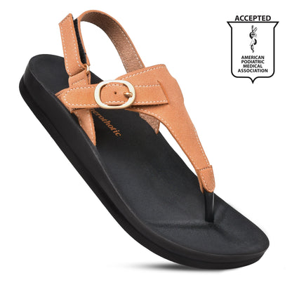 Aerothotic Ridge Women's Slingback Open Toe Sandals Amethyst Ganymede