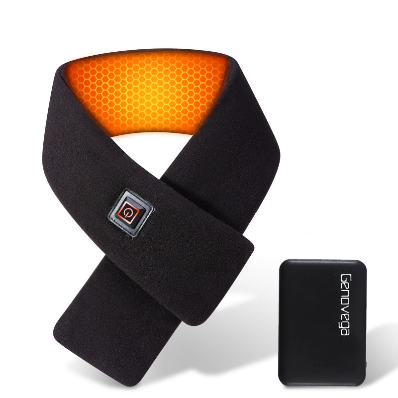 Stylish graphene heating electric scarf with adjustable heat settings, perfect for staying warm and chic. A&S Collection