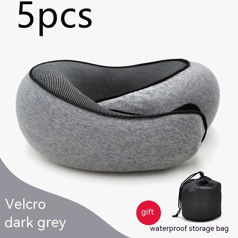 Travel Neck Pillow Non-Deformed Airplane Pillow Travel Neck Cushion Durable U-Shaped Travel Memory Cotton Nap Neck Pillow A&S Collection