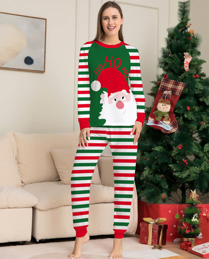 Christmas parent-child clothes printed home clothes pajamas