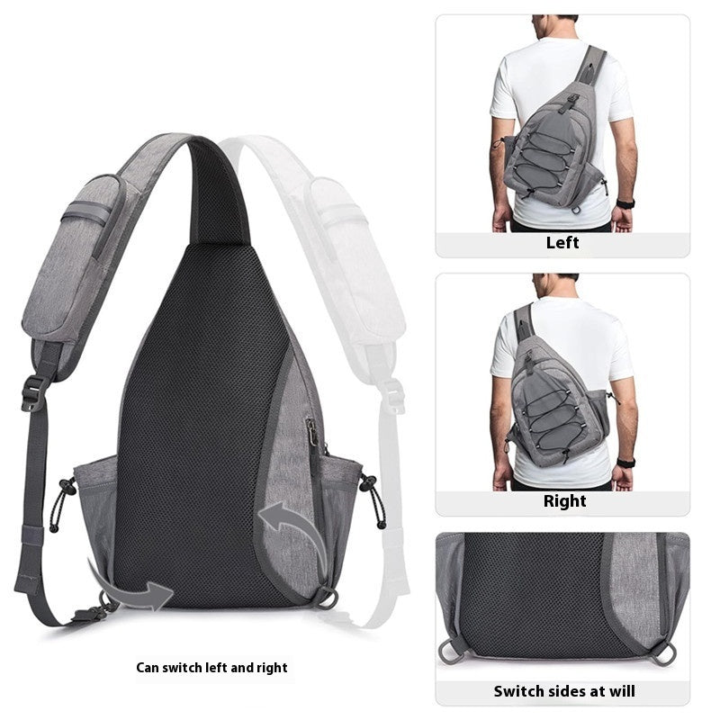 Oxford Cloth Men's And Women's Chest Bag Adult Crossbody Handbag Foldable Large Capacity A&S Collection