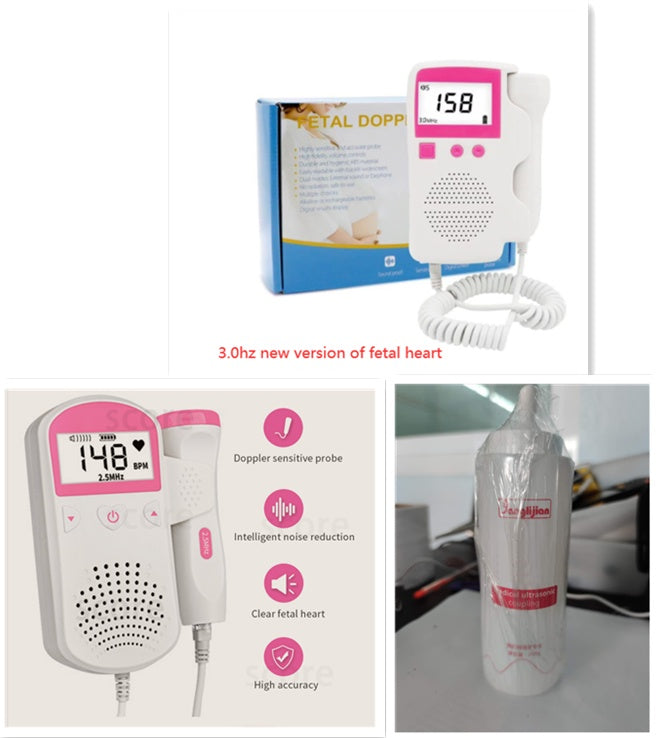 Fetal Heart Rate Monitor Home Pregnancy Baby Fetal Sound Heart Rate Detector A&S Collection