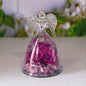 Eternal Flower Gift Box Angel Glass Cover Dried Rose Gift Box For Christmas New Year Valentine's Day Home Decor A&S Collection