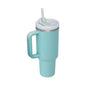 40 Oz Tumbler With Handle Straw Insulated, Stainless Steel Spill Proof Vacuum Coffee Cup Tumbler With Lid Tapered Mug Gifts For Valentine Lover Suitable For Car Gym Office Travel A&S Collection
