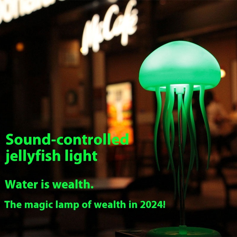 Jellyfish Mood Lamp LED Jellyfish Night Light Portable Jellyfish Lamp Jellyfish Decorations Smart Table Lamp For Bedside Desk A&S Collection