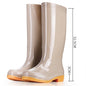 Women's Rain Boots Mid-high Tube Fashion Velvet Padded Thick Rain Boots Warm Winter Rain Boots Non-slip Adult