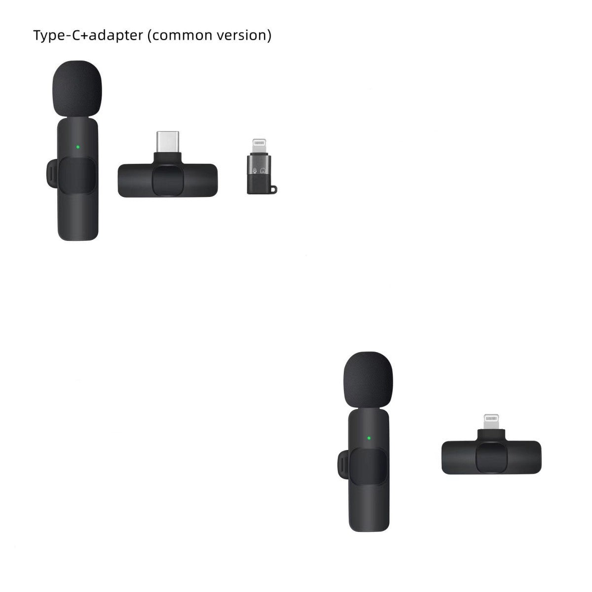 Dual Wireless Lavalier Microphone - Perfect for Outdoor Use with Crystal-Clear Audio CJ