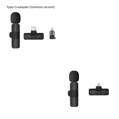 Dual Wireless Lavalier Microphone - Perfect for Outdoor Use with Crystal-Clear Audio CJ