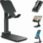 Foldable Desktop Mobile & Tablet Stand | Adjustable Cell Phone Holder for Desk & Table CJ
