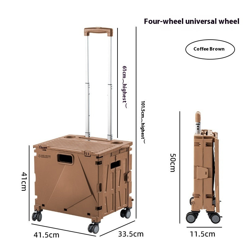 Household Portable Folding Supermarket Trolley CJ