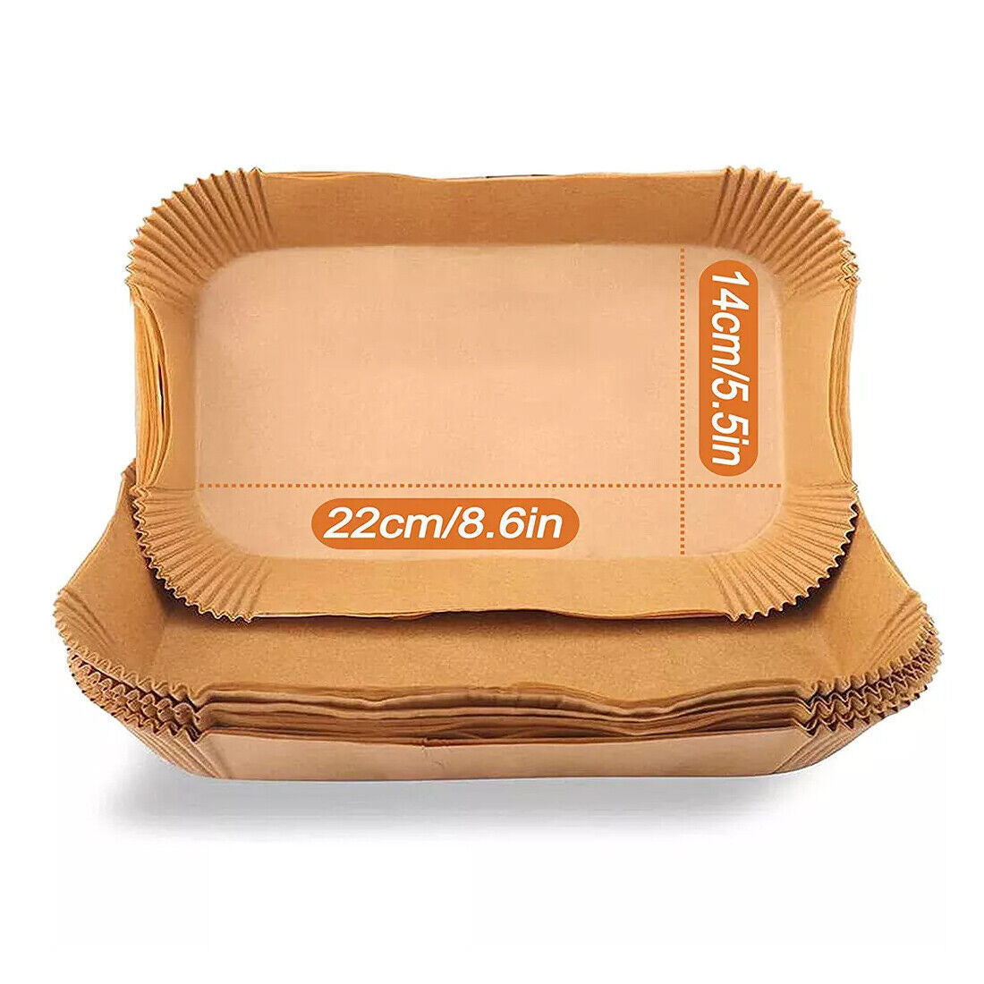 300x Disposable Air Fryer Liners - Non-Stick Parchment for Dual Basket Fryers CJ