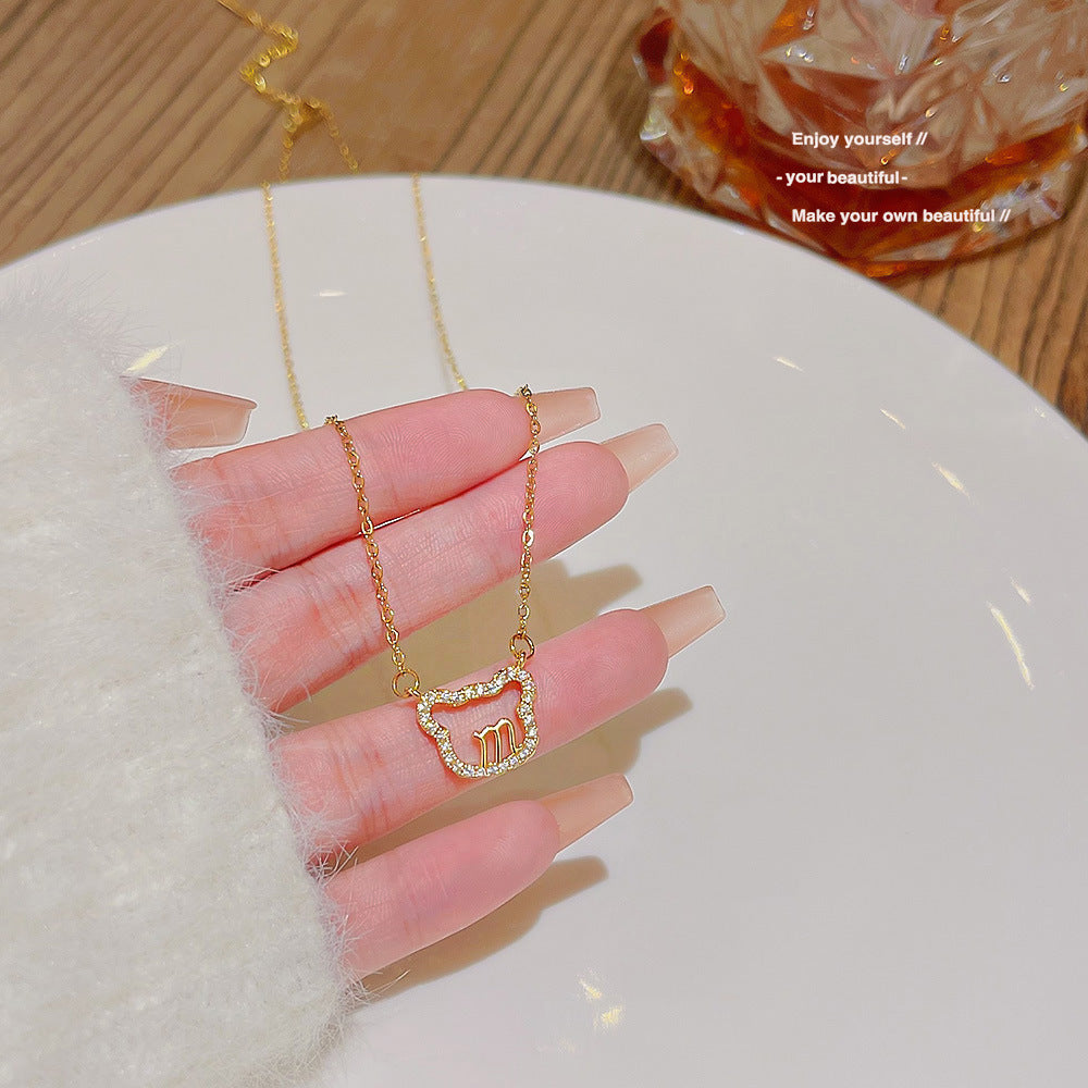 Fashion Titanium Steel Necklace - Light Luxury Design with Advanced Sense for Unique Style CJ