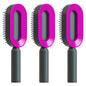 Self Cleaning Hair Brush For Women One-key Cleaning Hair Loss Airbag Massage Scalp Comb Anti-Static Hairbrush CJ