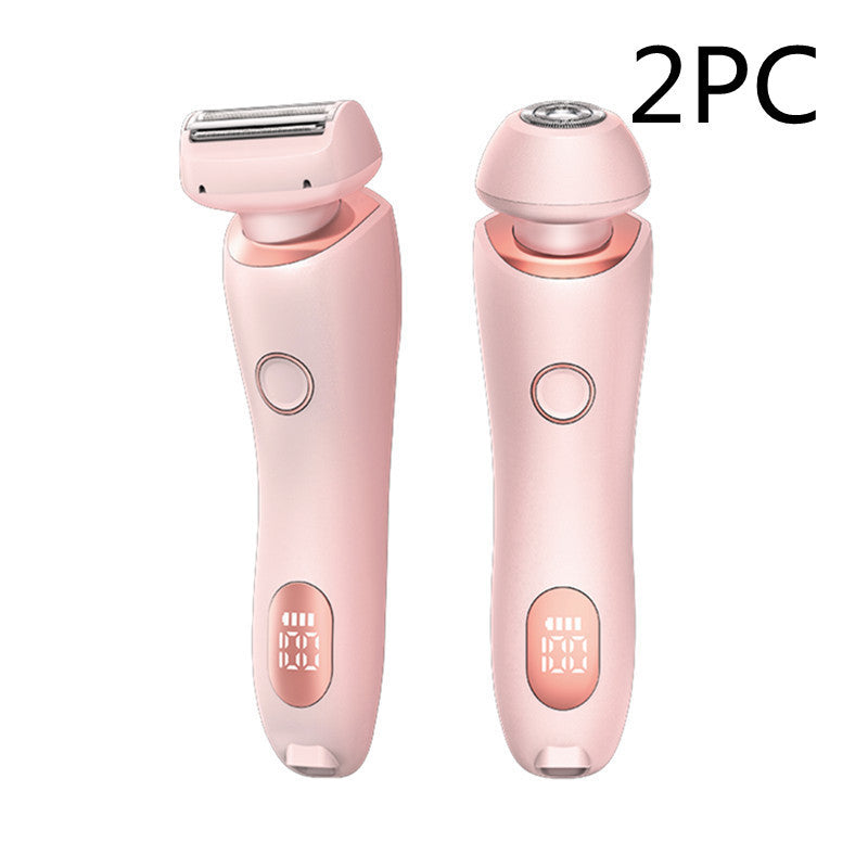 2 In 1 Hair Removal Epilator USB Rechargeable Trimmer Women Body Razor Face Leg Armpit Bikini Hand Pubic Shaver Hair Remover A&S Collection