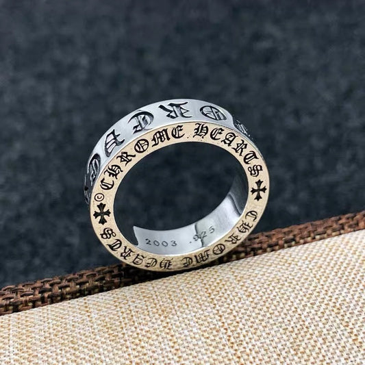 Sterling silver CH Crowe Eternal Heart forever Ring True love Classic vintage do old male and female couples A&S Collection