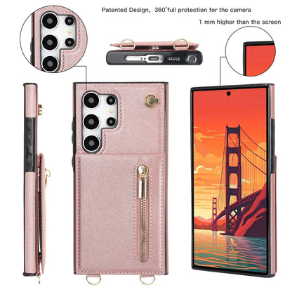 Card Crossbody Zipper Bracket Leather Phone Case A&S Collection