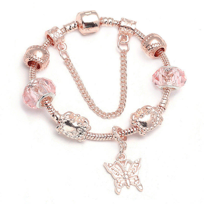 Fashion Love Geometric Rose Gold Bracelet Women's Jewelry A&S Collection