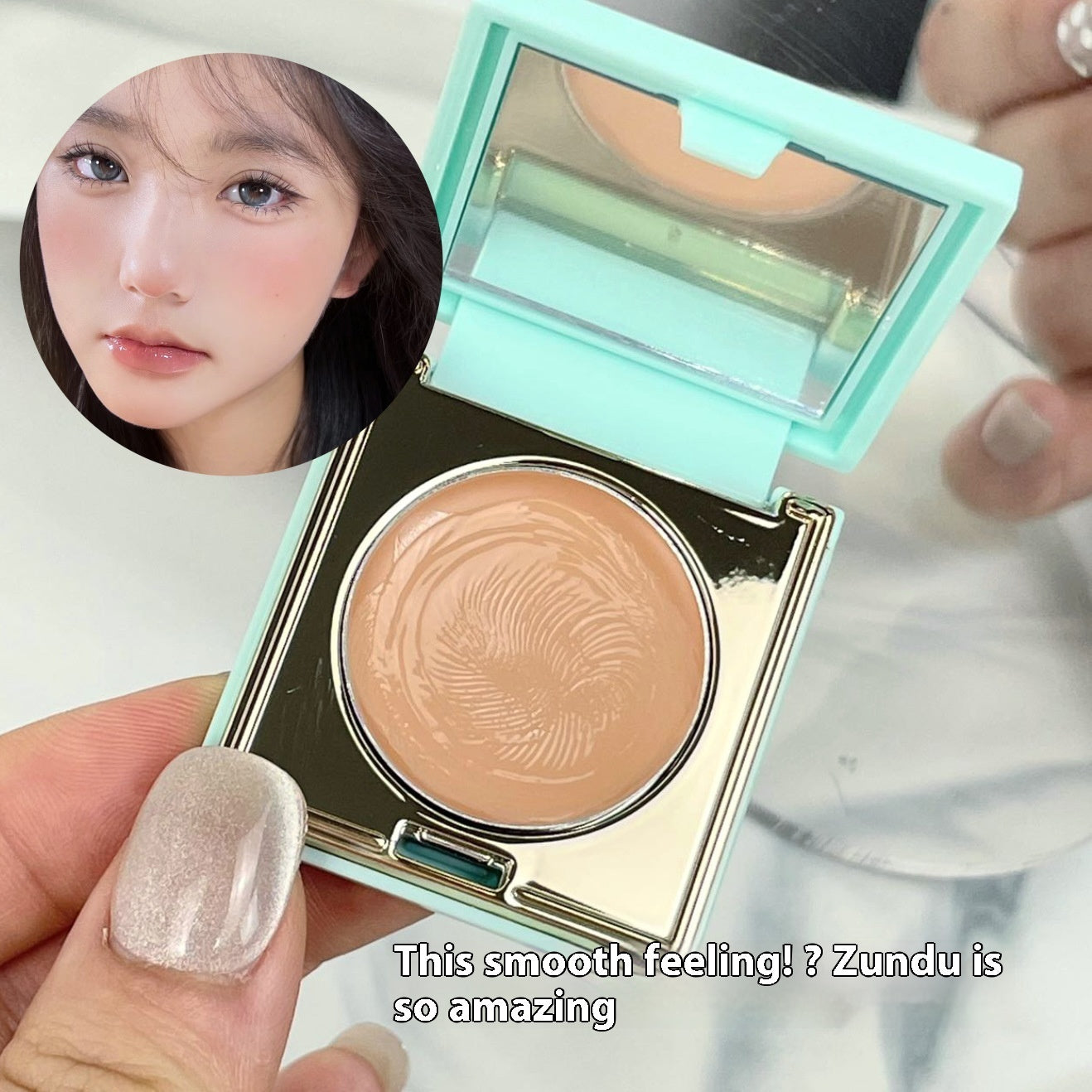 Soft And Balanced Durable Waterproof And Sweatproof Smear-proof Makeup Concealer With Powder Puff A&S Collection
