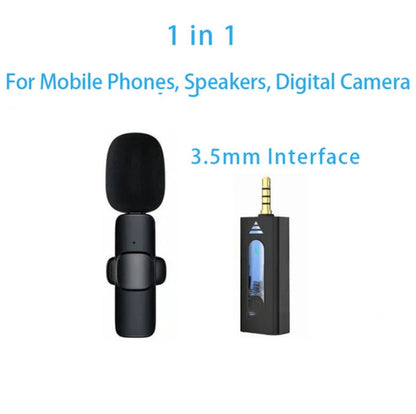 Dual Wireless Lavalier Microphone - Perfect for Outdoor Use with Crystal-Clear Audio CJ