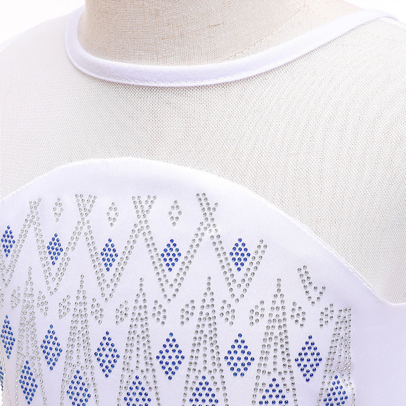 Elegant princess dress with snowflake patterns and a diamond design, perfect for special occasions A&S Collection