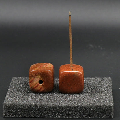 Exquisite crystal agate incense holders—add elegance to any space. CJ