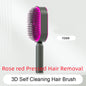 Self Cleaning Hair Brush For Women One-key Cleaning Hair Loss Airbag Massage Scalp Comb Anti-Static Hairbrush CJ