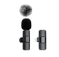 Dual Wireless Lavalier Microphone - Perfect for Outdoor Use with Crystal-Clear Audio CJ