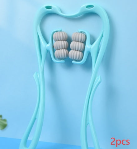 Multifunctional Manual Six-wheel Neck Massager Massage Relieve Roller Massage Tool A&S Collection