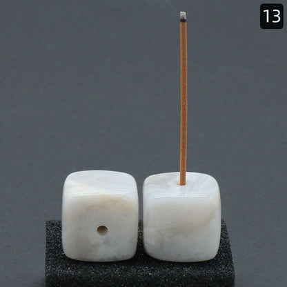 Exquisite crystal agate incense holders—add elegance to any space. CJ