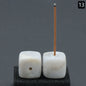 Exquisite crystal agate incense holders—add elegance to any space. CJ