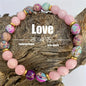 Natural Stone Pink-Red Zebra Tree of Life Bracelet - Perfect Gift for Big & Little Sisters, Girls, and Boys CJ