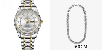 Men's Waterproof Double Calendar Luminous Quartz Watch A&S Collection