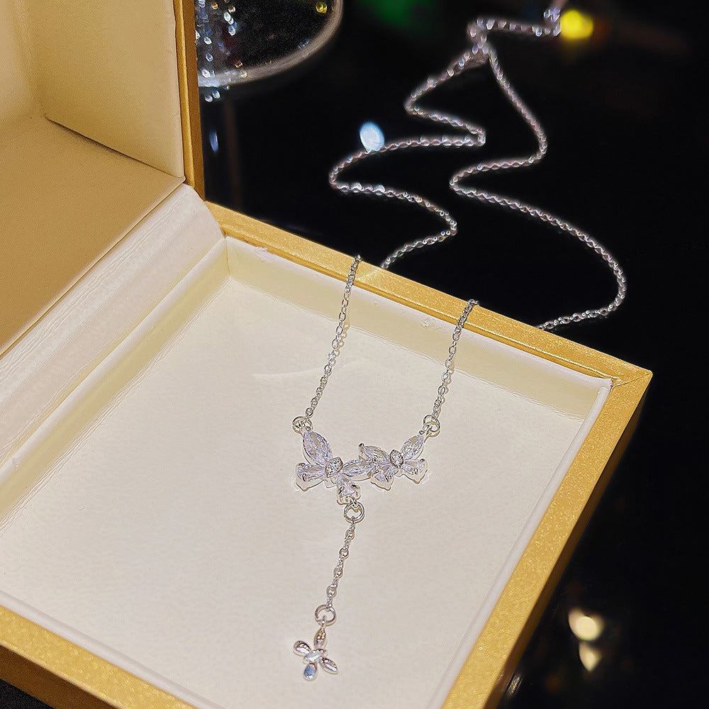 Fashion Titanium Steel Necklace - Light Luxury Design with Advanced Sense for Unique Style CJ