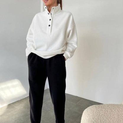 Oversized Solid Casual Pullovers Long Pant Set Warm Hoodie New Tracksuit Suit Fashion Pant Sets Sets For Women 2 Pieces A&S Collection