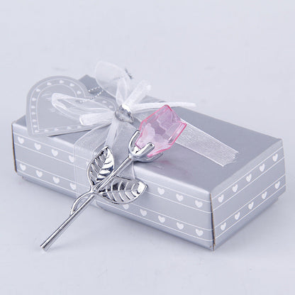 Mother's Day Creative Gift Crystal Rose Crafts Ornaments A&S Collection