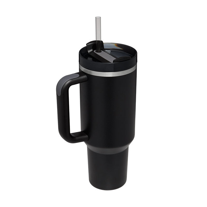 40 Oz Tumbler With Handle Straw Insulated, Stainless Steel Spill Proof Vacuum Coffee Cup Tumbler With Lid Tapered Mug Gifts For Valentine Lover Suitable For Car Gym Office Travel A&S Collection