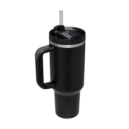 40 Oz Tumbler With Handle Straw Insulated, Stainless Steel Spill Proof Vacuum Coffee Cup Tumbler With Lid Tapered Mug Gifts For Valentine Lover Suitable For Car Gym Office Travel A&S Collection