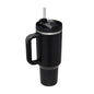 40 Oz Tumbler With Handle Straw Insulated, Stainless Steel Spill Proof Vacuum Coffee Cup Tumbler With Lid Tapered Mug Gifts For Valentine Lover Suitable For Car Gym Office Travel A&S Collection