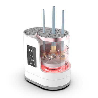 **Rechargeable brush cleaner—efficient, automatic, and time-saving elegance.** CJ