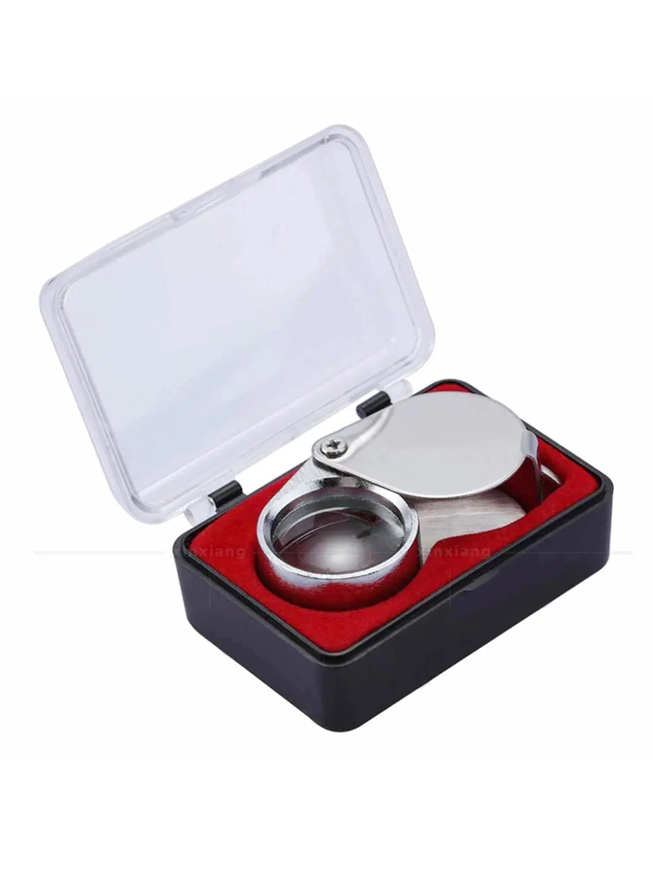 Pocket Loupe Magnifier Jewelry Magnifying Glass Foldable Diamond Lupa Triplet Jewelers Eye Glass Tool Reading Magnifier A&S Collection