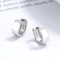 925 sterling silver geometric square earrings simple female personality cold wind le 18k gold earrings jewelry A&S Collection