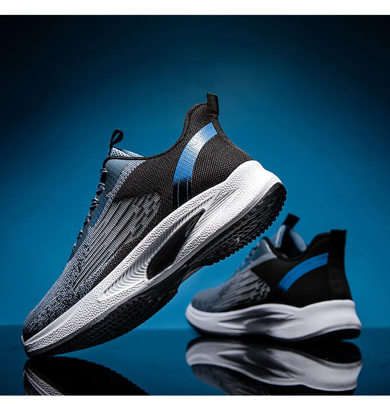 Men's sneakers Summer men's shoes breathable lace-up lightweight running shoes A&S Collection