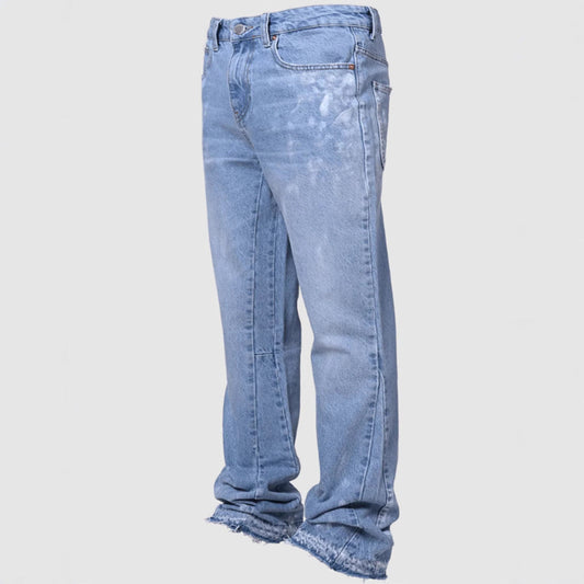 Men's Fashion Stretch Embroidery Straight-leg Denim Straight-leg Pants A&S Collection