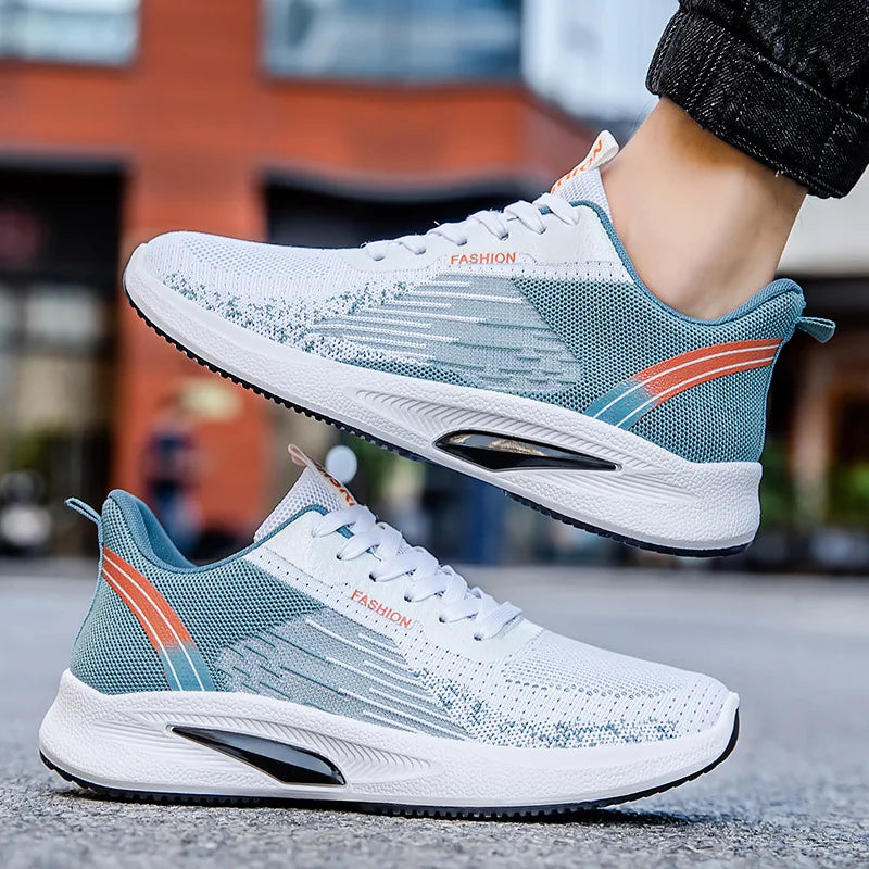 Men's sneakers Summer men's shoes breathable lace-up lightweight running shoes A&S Collection
