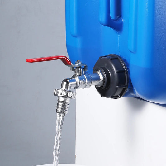 S60x6 Coarse Thread IBC Tank Tap Connecter X 1/2'' 3/4'' Water Coupling Adapter 1000L Garden Home Replacement Valve Fitting A&S Collection